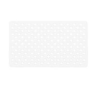 Gedy G-Maim Tappeto Antiscivolo Vasca con Ventose, Misure: 60X38, Tappetino Bagno in Resina, Finitura Bianca, Design R&S, 100% Made in Italy, Tappeto Lavabile in Lavatrice, 2 Anni di Garanzia