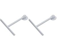 GEDY G-Mirissa, Tergivetro per Doccia Colore Bianco e Gancio con Ventosa, Pulisci Vetro in Resina e Gomma, Misure 23 x 22 x 3 cm e Peso 0,1 kg, 2 Anni di Garanzia, Design R&S Gedy (Confezione da 2)