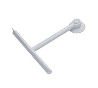 Gedy Bianco G-Mirissa, Tergivetro per Doccia Colore Gancio con Ventosa, Pulisci Vetro in Resina e Gomma, Misure 23 x 22 x 3 cm e Peso 0,1 kg, 2 Anni di Garanzia, Design R&S, Unica