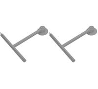 Gedy G-Mirissa, Tergivetro per Doccia Colore Tortora e Gancio con Ventosa, Pulisci Vetro in Resina e Gomma, Misure 23 x 22 x 3 cm e Peso 0,1 kg, 2 Anni di Garanzia, Design R&S (Confezione da 2)