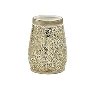 Gedy Panna, G-Myosotis, Bagno, Porta spazzolino in Ceramica e Vetro, 2 Anni di Garanzia, Design R&S, Misure 11,3X8,5X8,5 cm, Unica