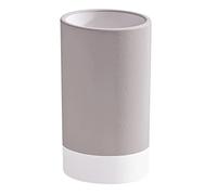 Gedy G-New Mizar, Porta spazzolini Bagno Tortora Chiaro, Porta spazzolino in Ceramica, 2 Anni di Garanzia, Design R&S, Misure 10,8X6,4X6,4 cm
