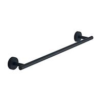 Gedy G-Osaka Porta Asciugamani CM.45, Colore Nero, Componenti in Cromall®, Acciaio Inox e contenitori in Vetro Satinato, Garanzia 10 Anni, Misure 5 x 45 x 7,6 CM e Peso 0,3 kg, Design R&S