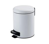 Gedy G-Potty pattumiera Bagno Bianca 3 L, Misure: 25,1X17,4X22,6 CM, in Acciaio Inox e Polipropilene, Cestino Bagno con Chiusura Soft Close, Cestino Removibile, Design R&S, 2 Anni di Garanzia