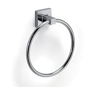 Gedy G-Pukhet, Asciugamani ad Anello, Colore Cromo, Porta salviette in Acciaio Inox e Cromall, 2 Anni di Garanzia, Design R&S, Misure 17,3 x 15,6 x 4,8 cm, Inossidabile, Cromato, Unica