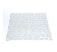 Gedy G-River Tappeto Antiscivolo Doccia con Ventose, Misure: 54x54, Tappetino Bagno in Resina, Finitura Trasparente, Design R&S, Made in Italy, Tappeto Lavabile in Lavatrice, 2 Anni di Garanzia