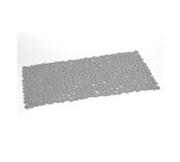Gedy Grigia, G-River Vasca Antiscivolo con Ventose, Misure: 35x70, Tappetino Bagno in Resina, Finitura, Design R&S, Made in Italy, Tappeto Lavabile in Lavatrice, 2 Anni di Garanzia, Unica