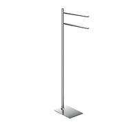 GEDY G-Seul Piantana Porta Asciugamani Cromato, Misure 83,3 x 34 x 14 CM, Porta Asciugamani da Terra in Acciaio Inox e Cromall®, Brugola da 4mm Inclusa