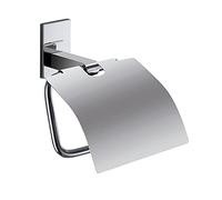 Gedy G-Singapore, Porta Carta igienica Coperto, Finitura cromata, Misure 15 x 14,3 x 6,8 cm e Peso 0,3 kg, Porta Rotolo in Acciaio Inox e Cromall®, Garanzia 10 Anni, Design R&S