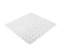Gedy G-Solid Tappeto Antiscivolo Doccia con Ventose, Misure: 53x53, Tappetino Bagno in Resina, Finitura Trasparente, Design R&S, Made in Italy, Tappeto Lavabile in Lavatrice, 2 Anni di Garanzia