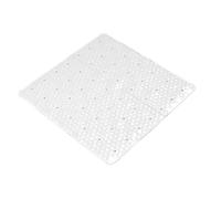 Gedy G-Solid Tappeto Antiscivolo Doccia con Ventose, Misure: 53x53, Tappetino Bagno in Resina, Finitura Bianca, Design R&S, Made in Italy, Tappeto Lavabile in Lavatrice, 2 Anni di Garanzia