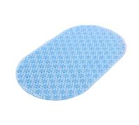 Gedy G-Solid Tappeto Antiscivolo Vasca con Ventose, Misure: 39x69, Tappetino Bagno in Resina, Finitura Azzurra, Design R&S, 100% Made in Italy, Tappeto Lavabile in Lavatrice, 2 Anni Garanzia