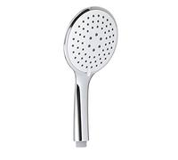 Gedy G-Tech 01, Doccetta per Doccia 3 getti, Soffione Doccia in ABS con Finitura Bianca/cromata, 5 Anni di Garanzia, Design R&S, Filtro Doccia antisabbia Incluso