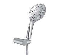 Gedy G-Tech 03, Doccetta per Doccia Universale 3 getti, Soffione Doccia Mobile e Flessibile 150 cm, Realizzato in ABS con Finitura Nichel Spazzolato, 2 Anni di Garanzia, Filtro Doccia Incluso