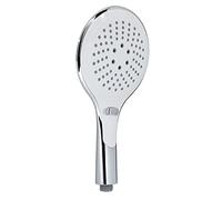 Gedy G-Tendence 00, Doccetta per Doccia 3 getti, Soffione Doccia in ABS con Finitura Bianca/cromata, 5 Anni di Garanzia, Design R&S, Filtro Doccia antisabbia Incluso