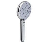 GEDY G-Thermo 01, Doccetta per doccia con 3 getti e Controllo Temperatura, Soffione doccia in ABS con finitura cromata, Filtro doccia antisabbia incluso