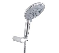 GEDY G-Top 05, Doccetta per Doccia Universale 5 getti, Soffione Doccia Mobile e Flessibile 150 cm con Finitura cromata, 2 Anni di Garanzia, Design R&S, Filtro Doccia antisabbia Incluso