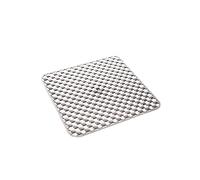 GEDY | Geo Tappeto Doccia Antiscivolo in Gomma, Colore Bianco, 100% Made in Italy, Dimensione 53 x 53 x 0,6 cm e Peso 0,405 kg
