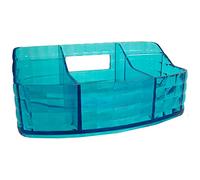 Gedy Glady, Porta Trucchi Turchese, Dimensioni 7,5 x 18,5 x 10,5 cm e Peso 0,244 kg, Organizzatore Trucchi in Resina, Porta pennelli Trucco con Design R&S, 2 Anni di Garanzia