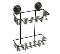 Gedy Porta oggetti box doccia Doppio HOT Nero opaco (27,4x12,5x35,5 cm) HO19 14