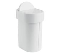Cestino da bagno Junior in plastica 5 l bianco Bianco