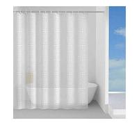 Gedy | Lens Tenda Doccia in Peva, Finitura Bianca, Dimensioni 200 x 180 x 0,1 cm e Peso 0,375 kg