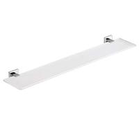 MENSOLA IN ACCIAIO INOX E VETRO MODELLO COLORADO DIM. CM (LXPXH): 57,4X11,5X4,2