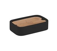 Gedy Ninfea Portasapone Nero-Bambù