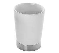 Gedy Petunia-Portacepillos da scrivania, colore: bianco