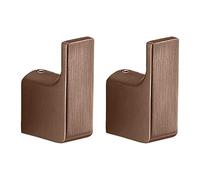 Gedy PIRENEI Appendiasciugamani bagno 2 Pezzi, Ottone, Oro Rosa, 2 x 3,3 x 5,3, Trattamento PVD