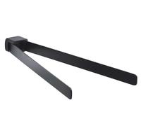 Gedy Pirenei Portasciugamani Doppio, Ottone, Nero, 35 x 6.6 x 2.5