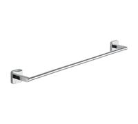 GEDY | Porta Asciugamani Bagno Tonga in Acciaio Inox e Cromall, Appendi Asciugamani Fissabile con Viti Incluse o Biadesivo, Peso Massimo Supportato 7 kg, Cromato, 60x6,9x4,7cm