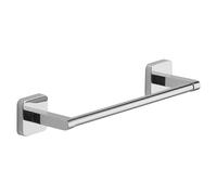 GEDY | Porta Asciugamani Bagno Tonga in Acciaio Inox e Cromall, Appendi Asciugamani Fissabile con Viti Incluse o Biadesivo, Peso Massimo Supportato 7 kg, Cromato, 30x6,9x4,7cm