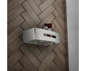 Gedy Portaoggetti Rettangolare per Doccia in Acciaio Inox Cromo Linea Poseidon