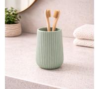 Gedy Portaspazzolini Verde Salvia in Ceramica Linea Marika