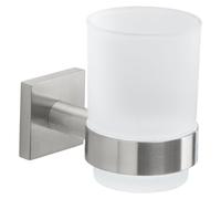 Porta spazzolino parete Gedy FJ10 38 FUJI Argento Spazzolato