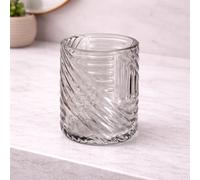 Gedy Portaspazzolino in Vetro Transparente Linea Corinne