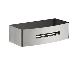 Gedy | Poseidon Portaoggetti Doccia Rettangolare Cromato in Acciaio, Dimensioni 7,2 x 24 x 12,3 cm e Peso 0,815 kg