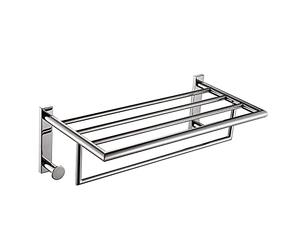 Gedy Project Mensola in Acciaio Inox, Cromo Lucido, 50 x 25 x 16,5 cm