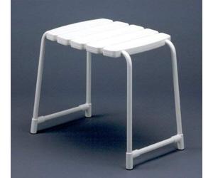 Gedy Promed Sgabello da bagno, Alluminio, Bianco, 55 x 35 x 41,6 cm