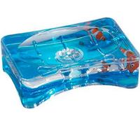 Gedy PY118900300 Pyxix - Portasapone da appoggio in Policarbonato Trasparente con Decoro