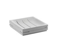 GEDY Quadrotto Porta Sapone Bianco