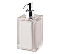 Gedy Rainbow Dosatore di sapone in resina, beige, 7 x 7 x 16,2 cm