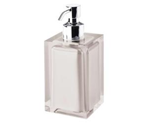 Gedy Rainbow Dosatore di sapone in resina, beige, 7 x 7 x 16,2 cm