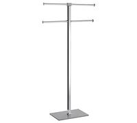 Piantana asciugamani a 4 bracci (40x15,5x83,7cm) RAINBOW Cromo e Grigio RA31 08