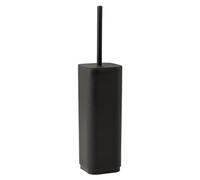 GEDY | Scopino WC Seventy Ekoplà, Scopettino Bagno Realizzato con Materiale Riciclato, Colore Nero Matt, 9x9x38,8cm, Made in Italy