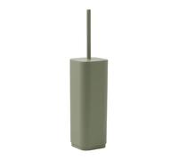 GEDY | Scopino WC Seventy Ekoplà, Scopettino Bagno Realizzato con Materiale Riciclato, Colore Verde Salvia, 9x9x38,8cm, Made in Italy