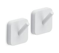 Gedy Set appendini da bagno 2 pz (4,7x3,1x4,9cm) TONGA Bianco TO27 02
