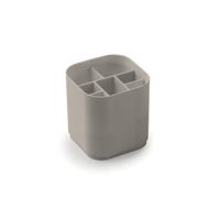 Gedy | Seventy Organizer Bagno in Resina Termoplastica Composto da 7 Spazi, Colore Beige, Dimensioni 12,1 x 11,6 x 11,6 cm e Peso 0,2 kg