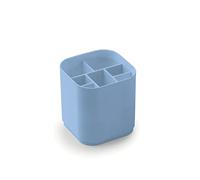 Gedy | Seventy Organizer Bagno in Resina Termoplastica Composto da 7 Spazi, Colore Celeste, Dimensioni 12,1 x 11,6 x 11,6 cm e Peso 0,2 kg